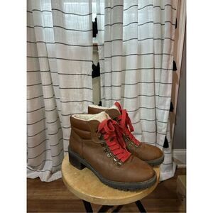 Hiking Boots with Red Laces Size 8 1/2